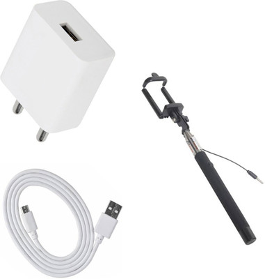 SARVIN Wall Charger Accessory Combo for Samsung Galaxy A10s(White)