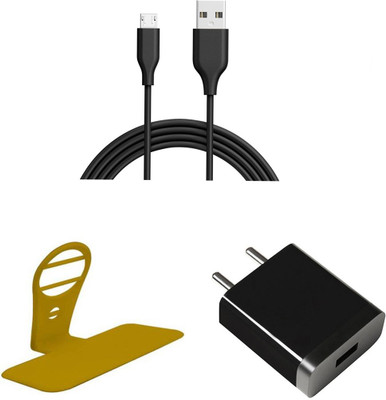 DAKRON Wall Charger Accessory Combo for Gionee F9 Plus(Black)