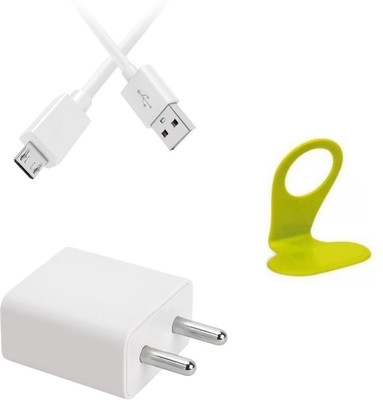 DAKRON Wall Charger Accessory Combo for Infinix S4(White)