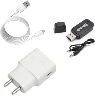 DAKRON Wall Charger Accessory Combo for Gionee F9 Plus(White)