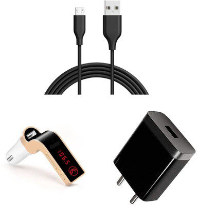 SARVIN Wall Charger Accessory Combo for Realme 3i(Black)