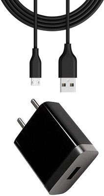 DAKRON Wall Charger Accessory Combo for Tecno Spark 4 Air(Black)