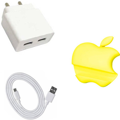 SARVIN Wall Charger Accessory Combo for Samsung Galaxy A10s(White)