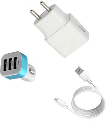 DAKRON Wall Charger Accessory Combo for Samsung Galaxy A10s(White)