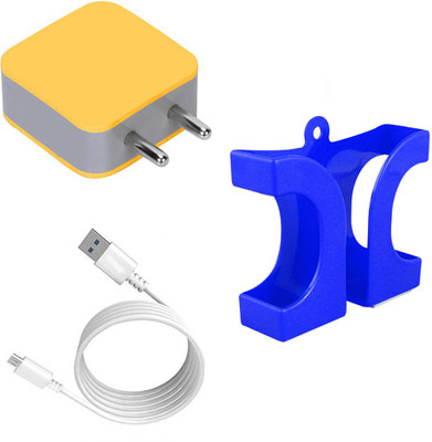 DAKRON Wall Charger Accessory Combo for Infinix S4(White)
