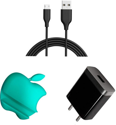 DAKRON Wall Charger Accessory Combo for Infinix S5(Black)