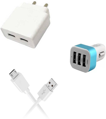 SARVIN Wall Charger Accessory Combo for Vivo U10(White)