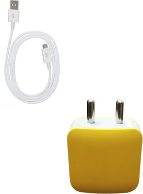 DAKRON Wall Charger Accessory Combo for Samsung Galaxy A10s(White)