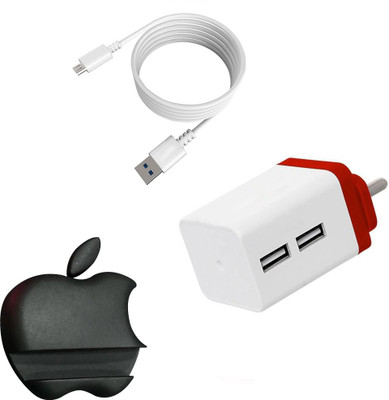 DAKRON Wall Charger Accessory Combo for Vivo S1(White)