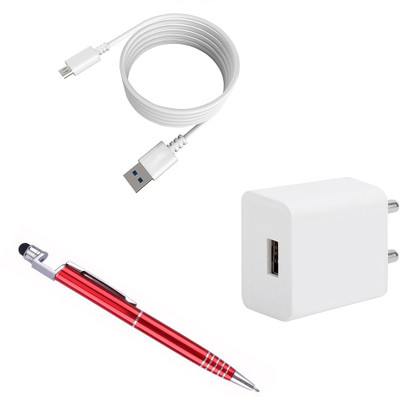 DAKRON Wall Charger Accessory Combo for Vivo S1(White)