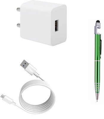 DAKRON Wall Charger Accessory Combo for Infinix S4(White)