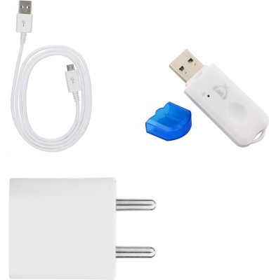 SARVIN Wall Charger Accessory Combo for Vivo Y90(White)