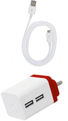 DAKRON Wall Charger Accessory Combo for Vivo S1(White)