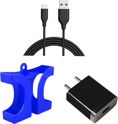 DAKRON Wall Charger Accessory Combo for Gionee F9 Plus(Black)