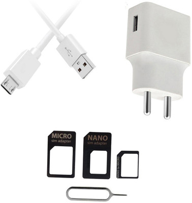 SARVIN Wall Charger Accessory Combo for Tecno Spark 4 Air(White)