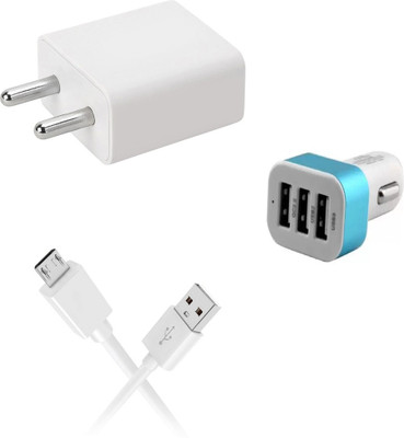 SARVIN Wall Charger Accessory Combo for Vivo U10(White)