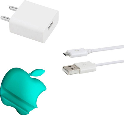 DAKRON Wall Charger Accessory Combo for Realme 3i(White)