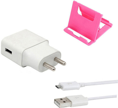 DAKRON Wall Charger Accessory Combo for Samsung Galaxy A10s(White)