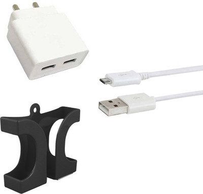 DAKRON Wall Charger Accessory Combo for Vivo Z1 Pro(White)