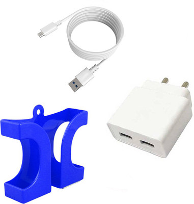DAKRON Wall Charger Accessory Combo for Vivo S1(White)
