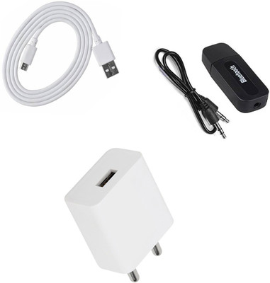 DAKRON Wall Charger Accessory Combo for Realme 5(White)