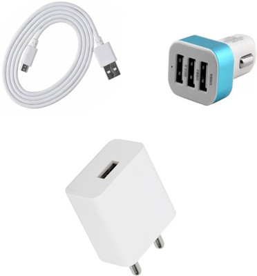 SARVIN Wall Charger Accessory Combo for Realme 5(White)