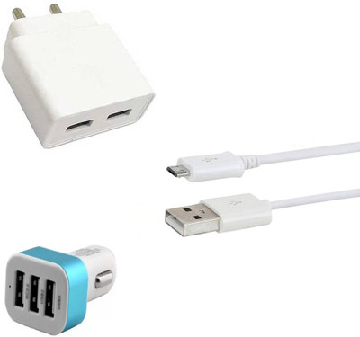 SARVIN Wall Charger Accessory Combo for Realme 3i(White)