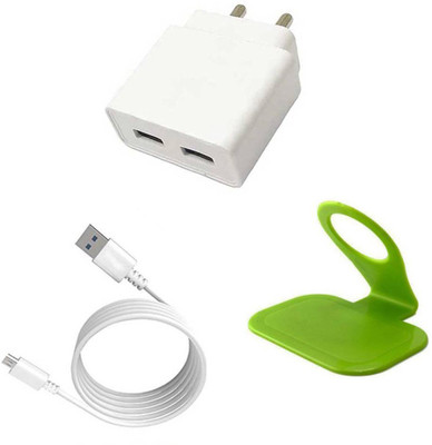 DAKRON Wall Charger Accessory Combo for Infinix S4(White)