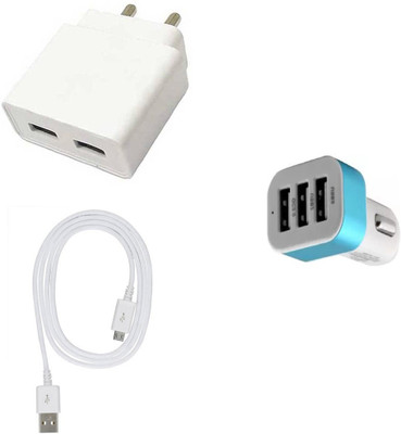 SARVIN Wall Charger Accessory Combo for Tecno Camon 12 Air(White)