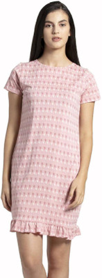 JOCKEY Women Nighty(Pink, White)