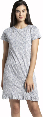 JOCKEY Women Nighty(Grey, Blue)