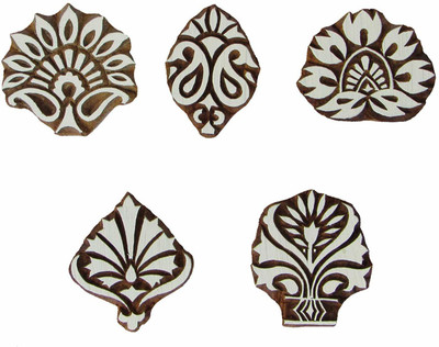 AN Handicrafts ANH_106 Printing Blocks(Pack of 5)