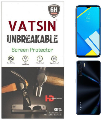 Vatsin Front and Back Screen Guard for Oppo F15(Pack of 2)