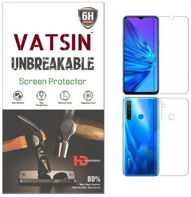 Vatsin Front and Back Screen Guard for Realme 5 Pro(Pack of 1)