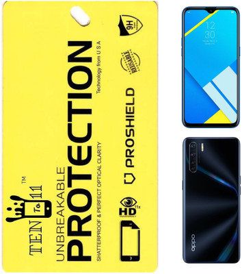 Ten To 11 Front and Back Screen Guard for Oppo A91(Pack of 2)