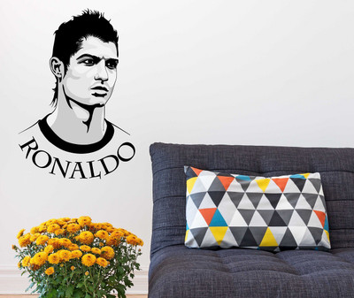 Wallzone 50 cm Ronaldo Removable Sticker(Pack of 1)