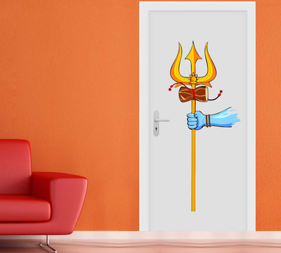 Wallzone 90 cm Abstract Removable Sticker(Pack of 1)