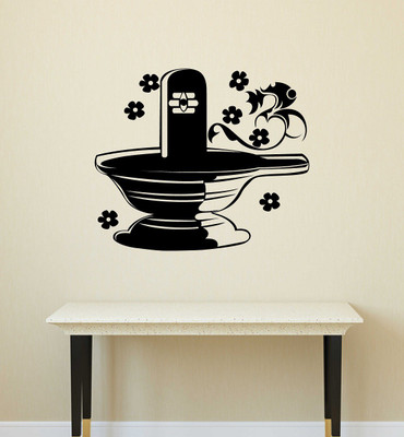 Wallzone 60 cm Lord Eshwaran Removable Sticker(Pack of 1)