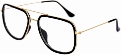 UNIQUE Retro Square Sunglasses(For Men & Women, Clear)