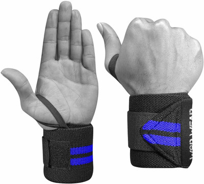 DreamPalace India PROFESSIONAL GRADE-WRIST WRAPS WITH THUMB LOOPS Abdominal Belt(Blue)
