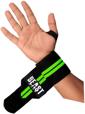DreamPalace India PROFESSIONAL GRADE-WRIST WRAPS WITH THUMB LOOPS Abdominal Belt(Green)