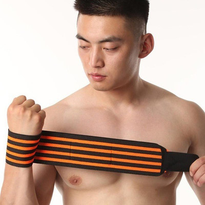 DreamPalace India PROFESSIONAL GRADE-WRIST WRAPS WITH THUMB LOOPS Abdominal Belt(Orange)