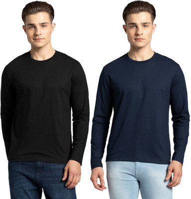 JOCKEY Solid Men Round Neck Multicolor T-Shirt