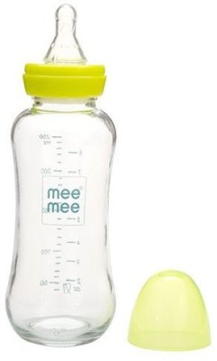 MeeMee PREMIUM GLASS BOTTLE 240 ML - 240 ml(Yellow)