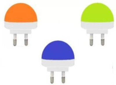 bArrett 0.5 W Basic Round B22 LED Bulb(Blue, Orange, Green, Pack of 3)