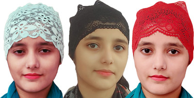 Hejabiya Self Design Skull Cap Cap(Pack of 3)