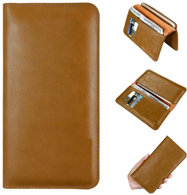 realtech Pouch for Realme X2 Pro(Brown, Magnetic Case, Pack of: 1)