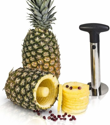 Fulkiza Stainless Steel Pineapple Cutter Fruit Peeler Slicer Kitchen Pineapple Grater & Slicer(1pc)