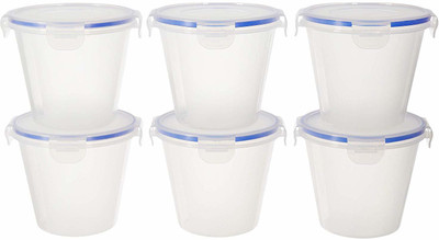 Cutting EDGE Polypropylene Grocery Container  - 1000 ml(Pack of 6, Red)