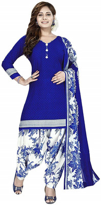 Reya Crepe Printed Salwar Suit Material(Unstitched)